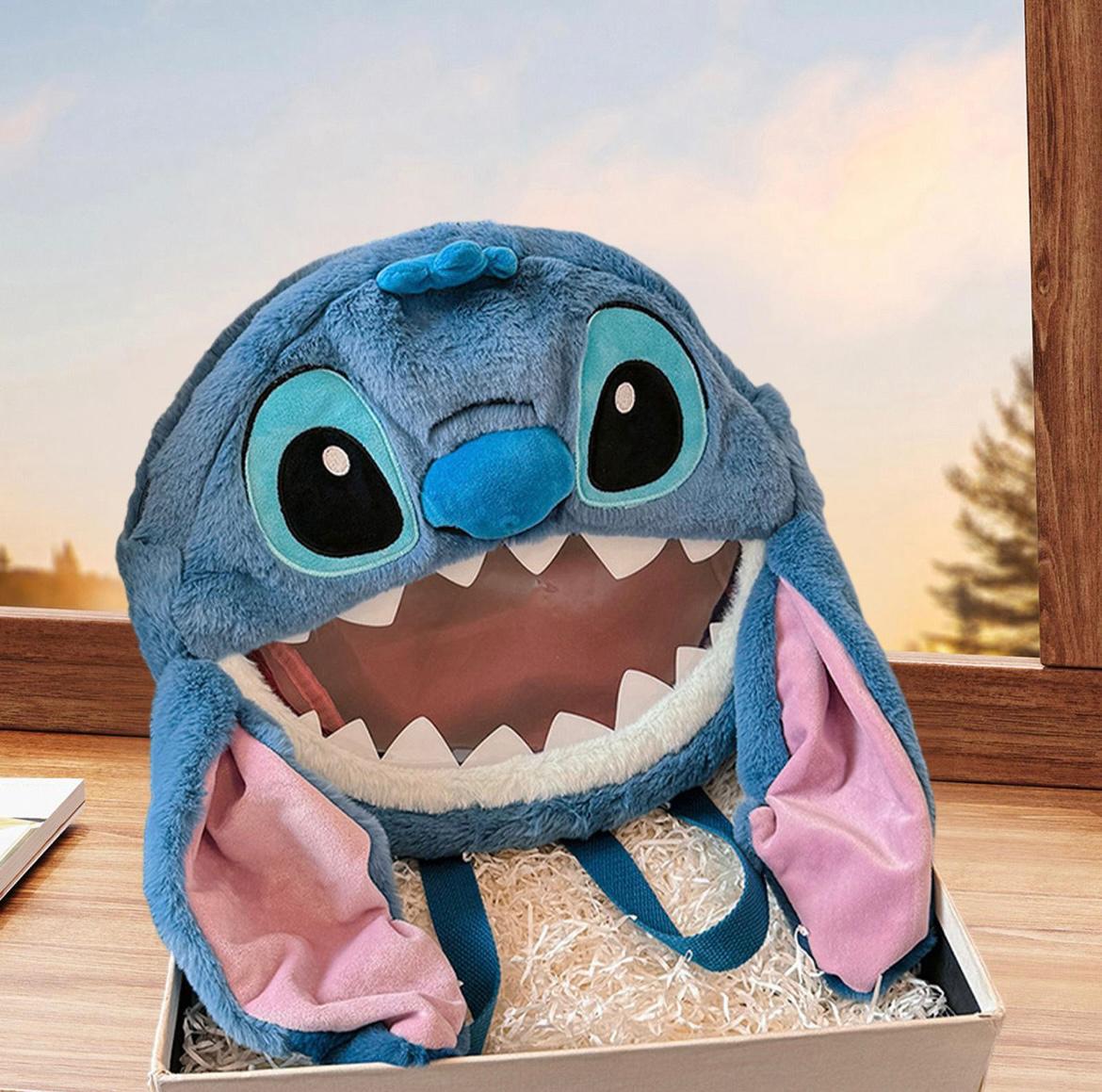 Miniatura 3 de MORRAL MALETA CARA STITCH FELPA ESCOLAR